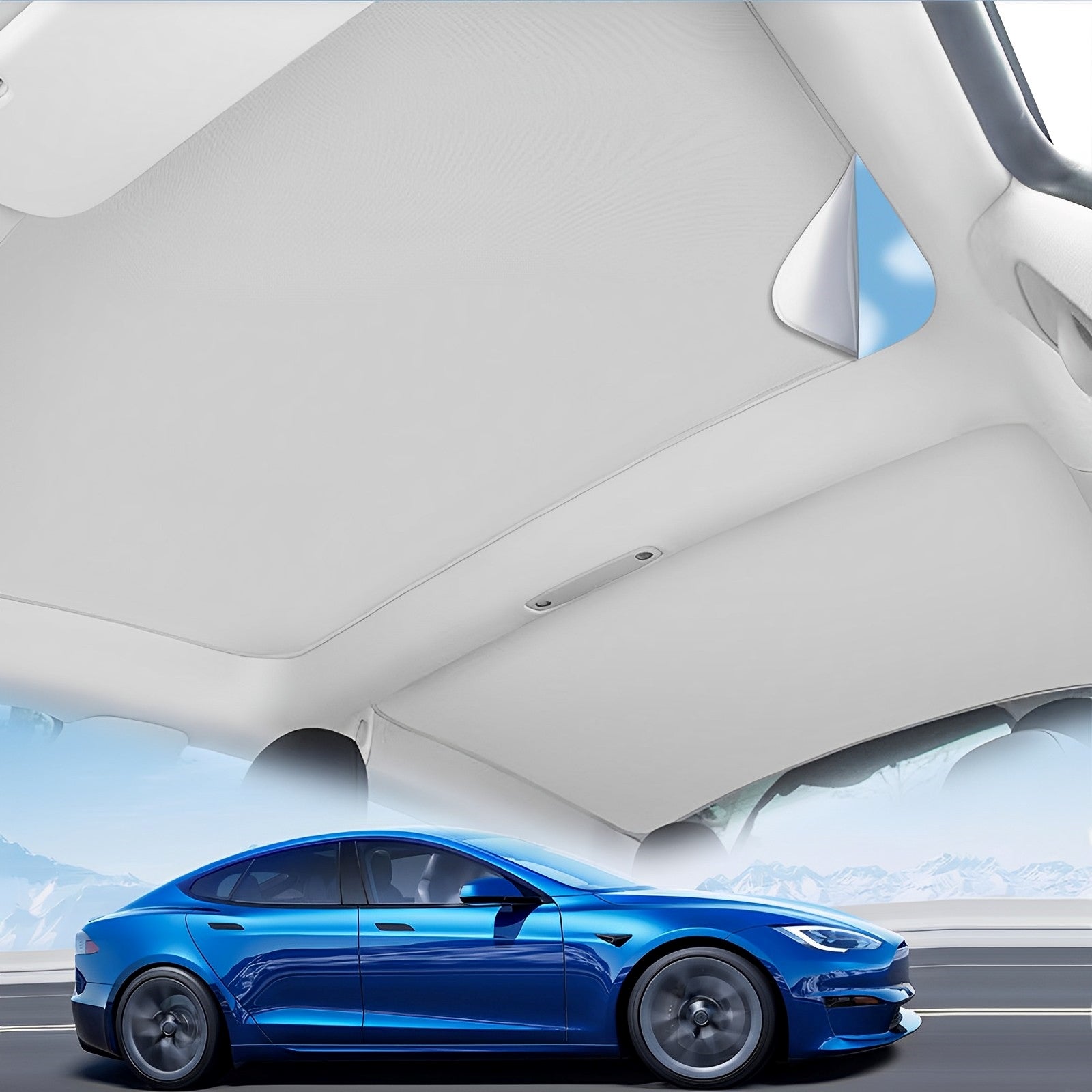 Electrostatic Adsorption Sunroof Sunshade – For Tesla Model 3/Y