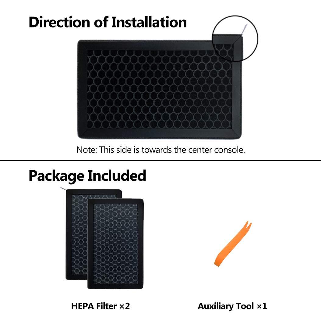 HEPA Air Filter with Activated Carbon – For Tesla Model 3/Y (2017-2024)