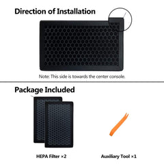 HEPA Air Filter with Activated Carbon – For Tesla Model 3/Y (2017-2024)