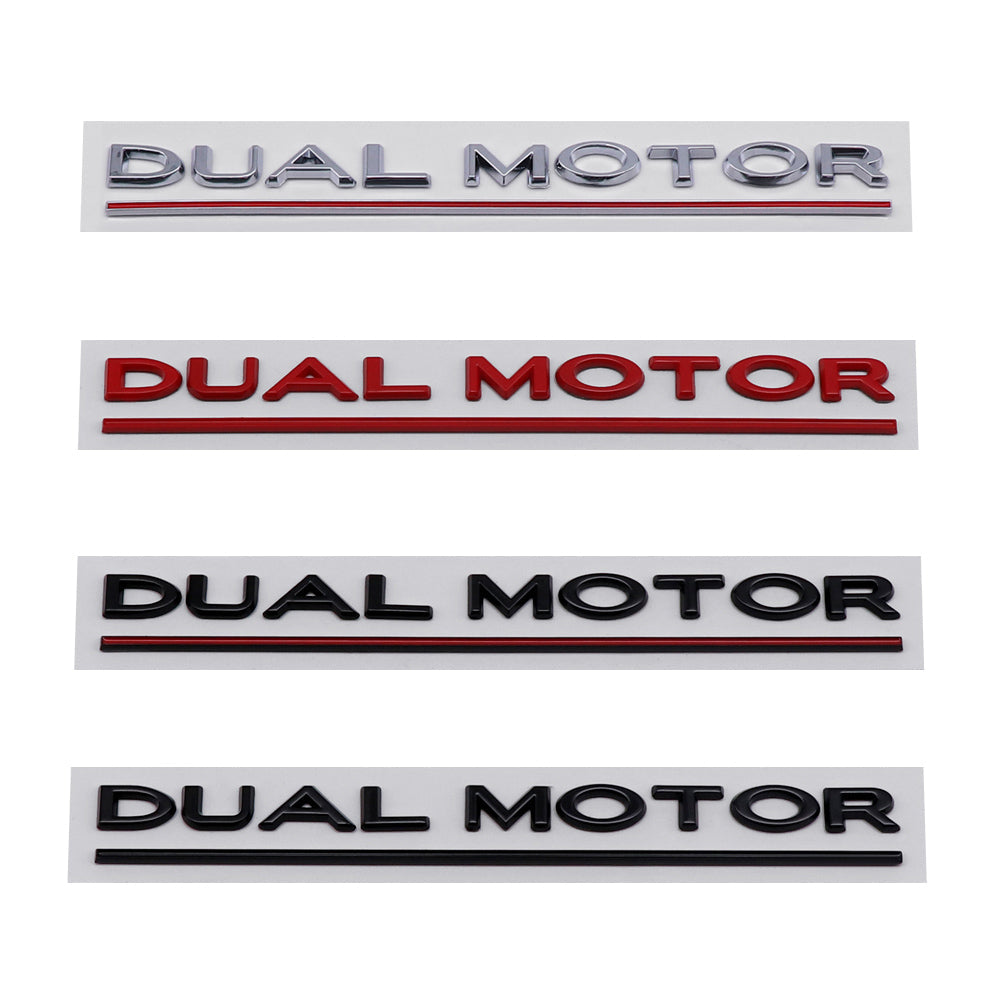 'Dual Motor' Emblem Decal – For Tesla Model S/3 (Highland)/X/Y (2012-2024)