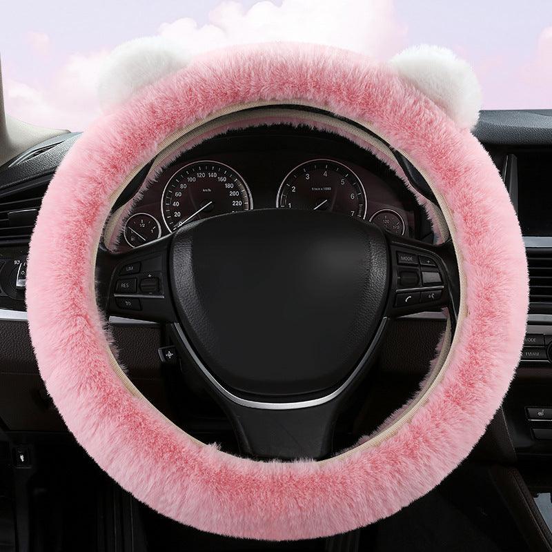 Bear-Shaped Steering Wheel Protector – For Tesla Model S/3/X/Y (2012-2024)